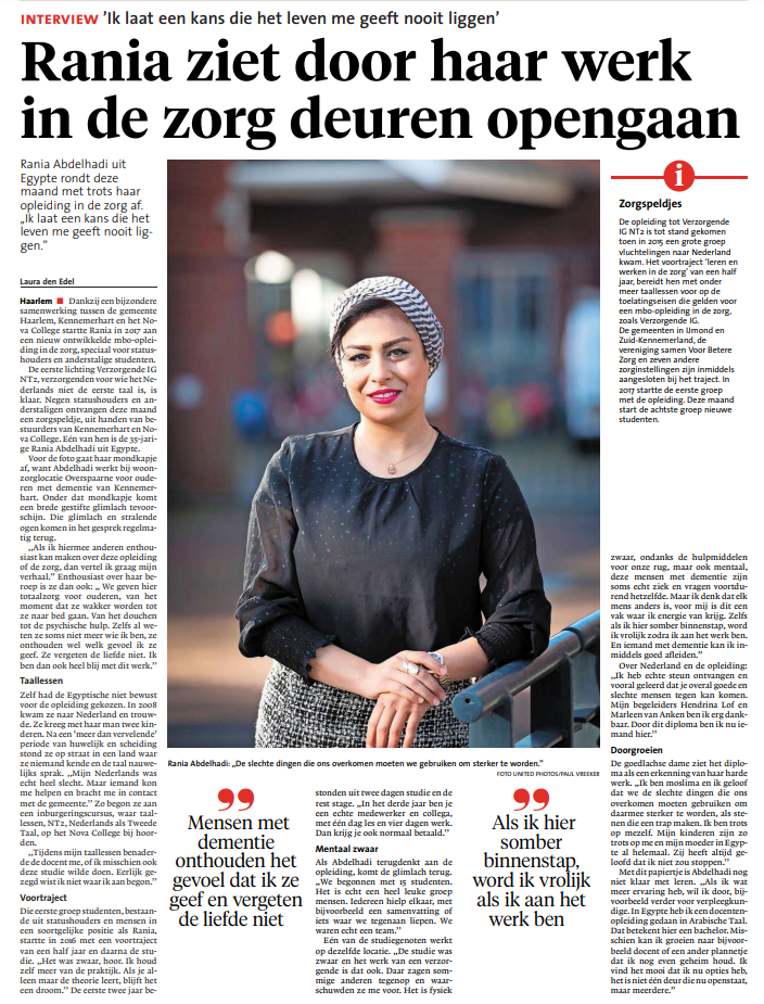 zorgspeldje voor Rania - anderstaligentraject